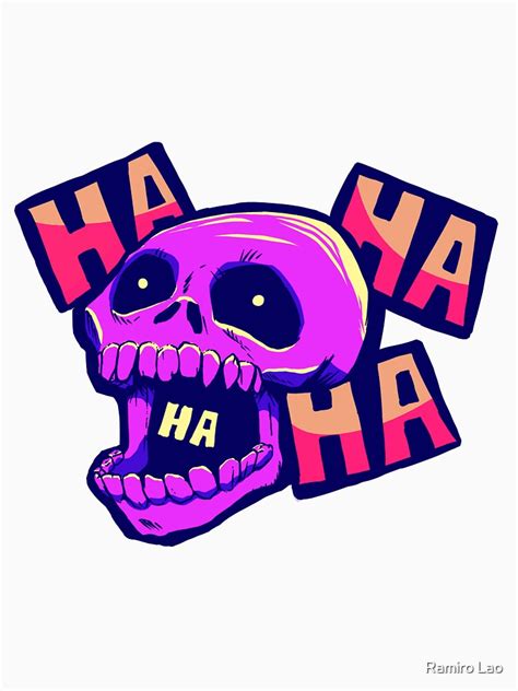 "Laughing Skull" T-shirt by inksplitter | Redbubble