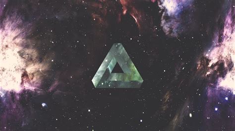 General 1920x1080 triangle geometry space nebula galaxy Penrose triangle | Nebula wallpaper ...