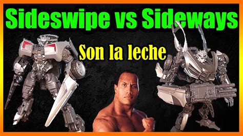 Sideswipe vs Sideways 😎 Figurones de Transformers Studio Series. - YouTube