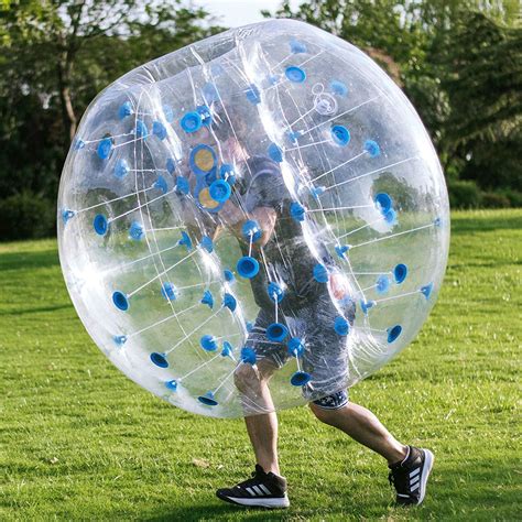 BestEquip Inflatable Bumper Ball 4FT Bubble Soccer Ball 0.8mm Eco-Friendly PVC Zorb Ball Human ...