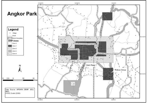 Angkor Archaeological Park zones (source: Gillespie 2013). | Download Scientific Diagram