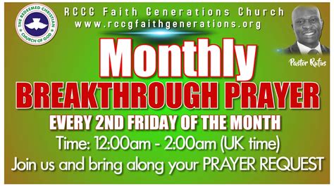 30 Breakthrough Prayers - RCCG Faith Generations