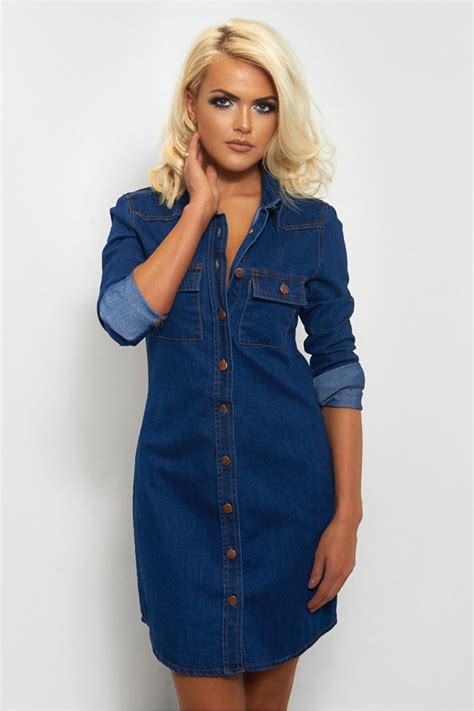 Gigi Blue Denim Shirt Dress - from The Fashion Bible UK | Jean shirt ...