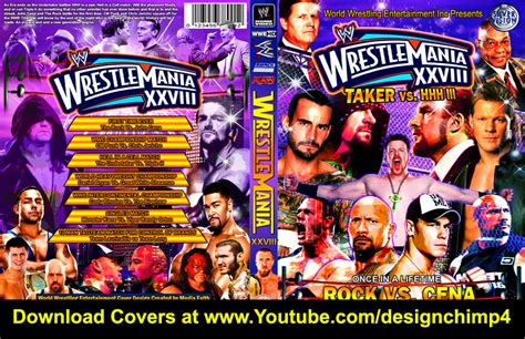 WWE WRESTLEMANIA 28 DVD CUSTOM COVER 2012 by mediafaith1 on DeviantArt