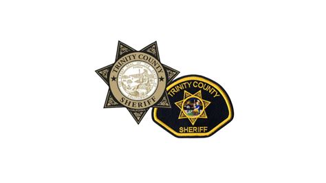 The badge and patch for the Trinity County Sheriff's Office in ...