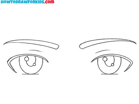 How to Draw Anime Boy Eyes - Easy Drawing Tutorial For Kids