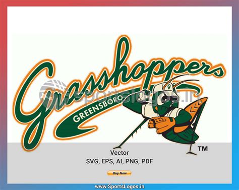 Greensboro Grasshoppers - Baseball Sports Vector SVG Logo in 5 formats ...