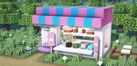 Minecraft Tiny Ice Cream Shop Ideas and Design