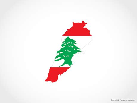 Printable Maps of Lebanon | Free Vector Maps