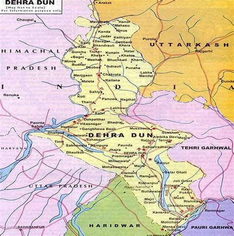 Dehradun Map - Political Map of Dehradun Uttarakhand Guide