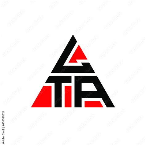 LTA triangle letter logo design with triangle shape. LTA triangle logo design monogram. LTA ...