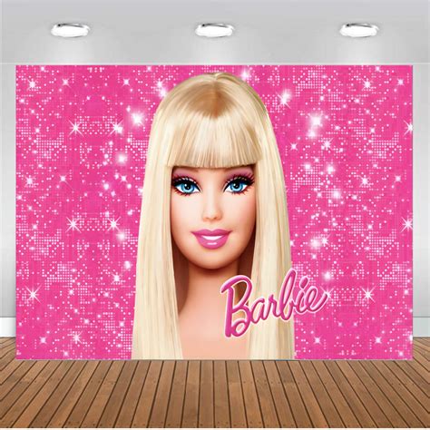 Barbie Photography Background Pink Girls Birthday Party Decor Backdrop ...