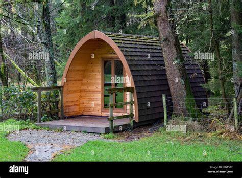 Camping pods in Great Langdale Campsite, Lake District National Park, Cumbria, England UK Stock ...