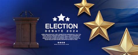 Premium PSD | Debate election banner template