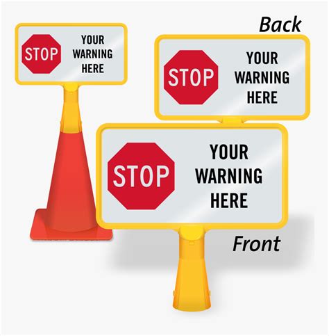 Transparent Stop Sign Clipart Free - Stop Please Wait For Attendant Sign, HD Png Download - kindpng