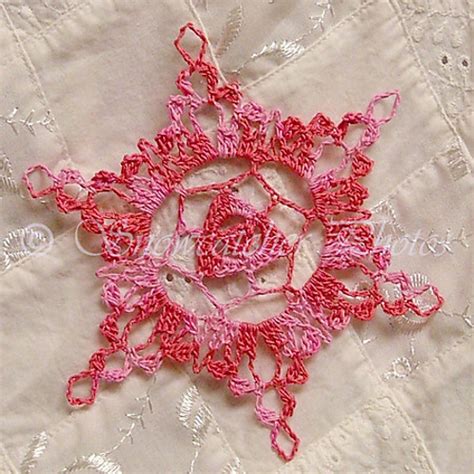 Ravelry: Pink Snowflake pattern by Deborah Atkinson