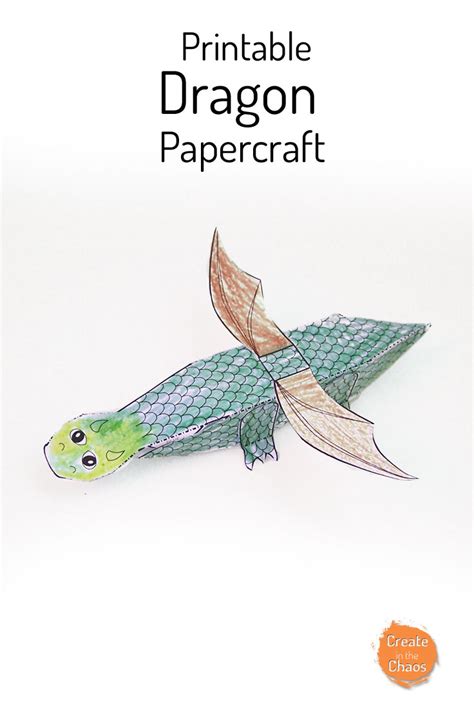 Printable Dragon Papercraft - Create in the Chaos