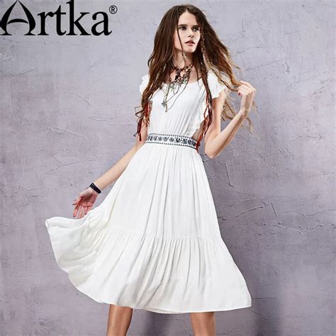 Aliexpress.com : Buy ARTKA Women's Summer New Boho Style Embroidery ...