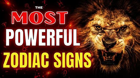 5 Most Powerful Zodiac Signs🔥 | Are You One Of Them? - YouTube