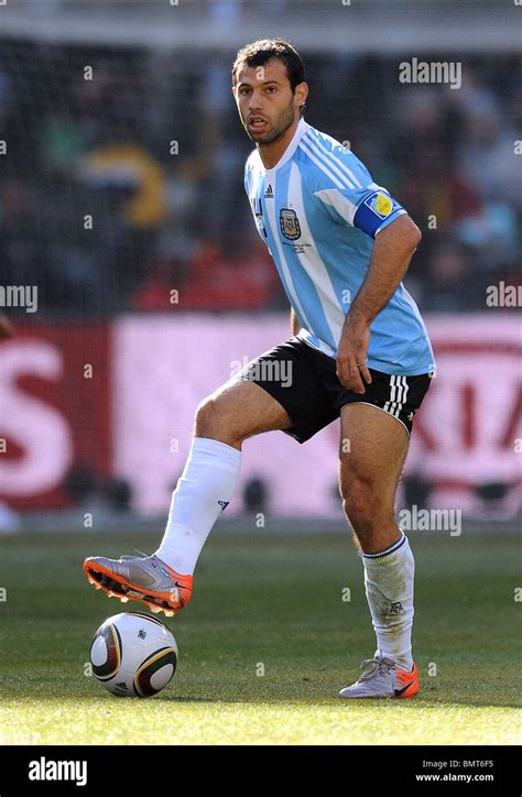 JAVIER MASCHERANO ARGENTINA SOCCER CITY STADIUM SOUTH AFRICA 17 June ...