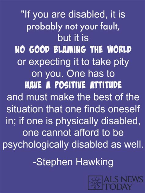 ALS Quote by Stephen Hawking - ALS News Today