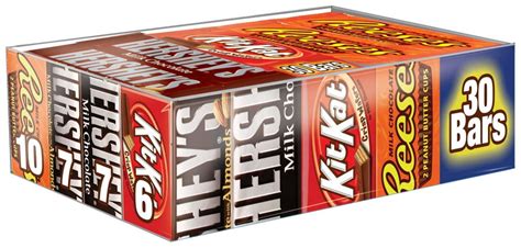 HERSHEYS Chocolate Bars Valetines Candy Variety Pack Milk Chocolate, Milk Chocolate Almond, KIT ...