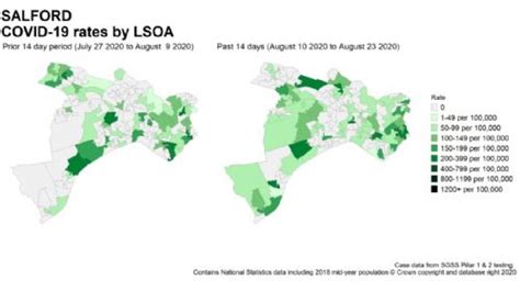 SALFORD HAS TWELVE NEW CORONAVIRUS CASES AS MAP REVEALS JULY DEATHS BY ...