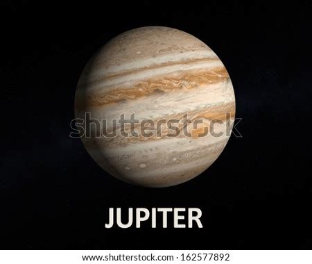 Rendering Gas Planet Jupiter On Slightly Stock Illustration 162577892 - Shutterstock