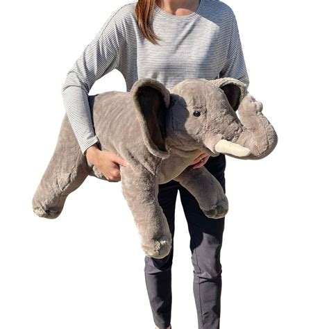 Elephant Stuffed Animal| Extra Large Jumbo|76cm|soft plush toy|Wild ...