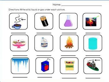 Matter Activity Printable | Matter activities, Science lesson activities, Matter science