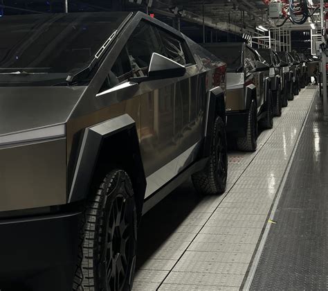 Tesla’s Elon Musk shares sneak peek at Cybertruck production line