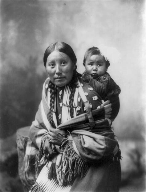 Stella Yellow Shirt, Dakota Sioux, with baby, by Heyn Phot… | Flickr