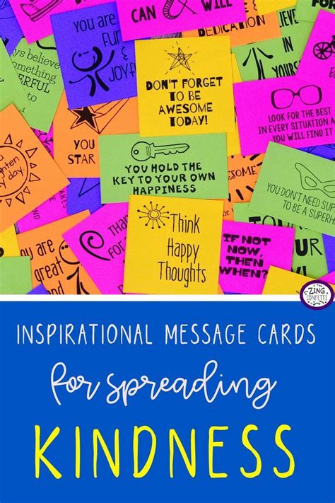 Printable Kindness Confetti®, Over 300 Inspirational Cards Spreading ...