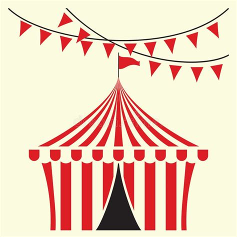 Circus tent illustration stock illustration. Illustration of carnival ...