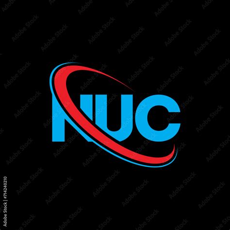 NUC logo. NUC letter. NUC letter logo design. Initials NUC logo linked ...