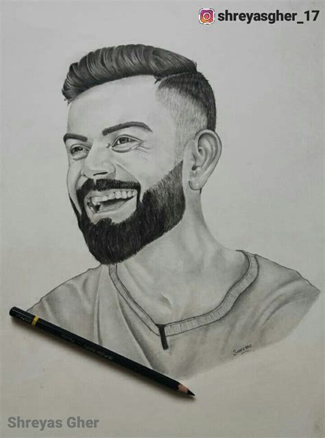 Virat Kohli Sketch | Portrait drawing, Pencil sketch images, Art ...