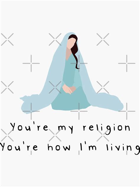 "Lana Del Rey - You're my religion" Sticker for Sale by Konoe | Redbubble