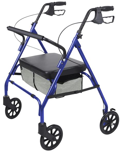 Buy Vive Bariatric Rollator Walker for Seniors with Seat 500 lbs ...