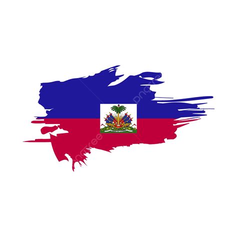 Haiti Flag Brush Stroke Clipart Design, Haiti Flag Brush, Haiti Flag ...