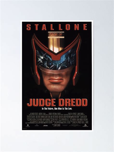 "Judge Dredd Movie Poster" Poster for Sale by fdfv | Redbubble