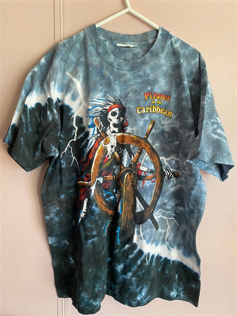 Disney Promo T shirt Tee Vintage pirates of the Caribbean | Etsy