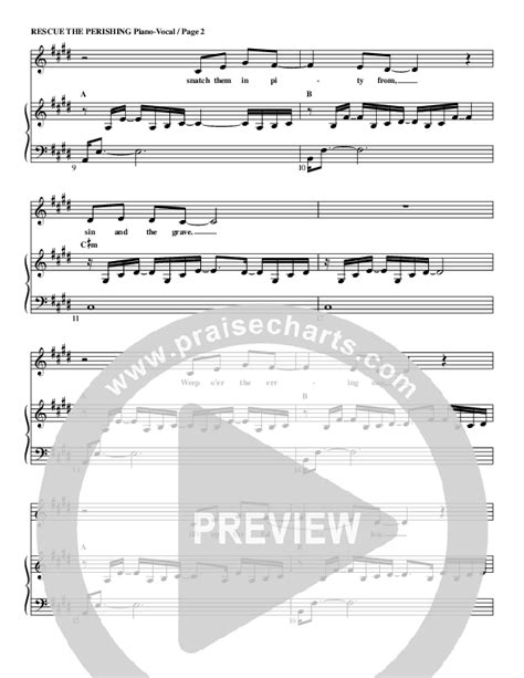 Rescue The Perishing Sheet Music PDF (Billy Foote / Cindy Foote) - PraiseCharts