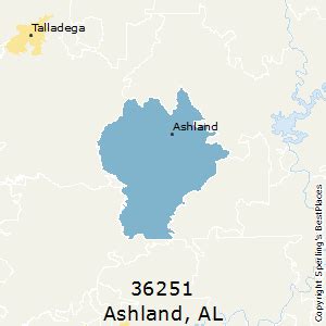 Ashland (zip 36251), AL