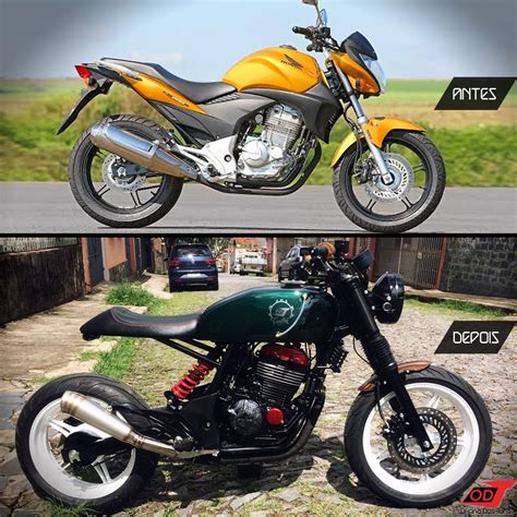 CB 300 Cafe Racer Naru - Before & After Right Side View | Cb 300, Honda ...