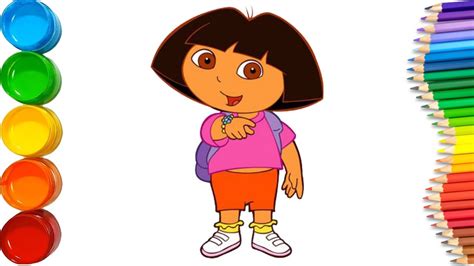 Dora The Explorer Coloring Pages How To Draw Dora Buji Youtube | The Best Porn Website