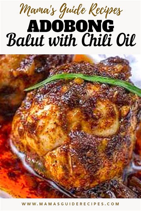 Level up your adobong balut recipe and make it spicy hot with our Adobong Balut with Chili Oil ...