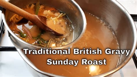 Traditional British Gravy (Sunday Roast) - YouTube