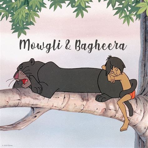 Mowgli & Bagheera | El libro de la selva, Ellibro de la selva, Cosas de disney