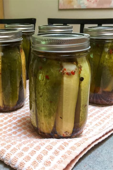 Homemade Garlic Dill Pickles Canning Recipe - The Hungry Bluebird