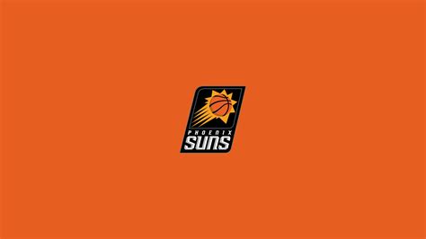 Download Digital Phoenix Suns Logo In Orange Wallpaper | Wallpapers.com